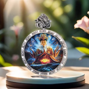 Bodhisattva image(round pendant)